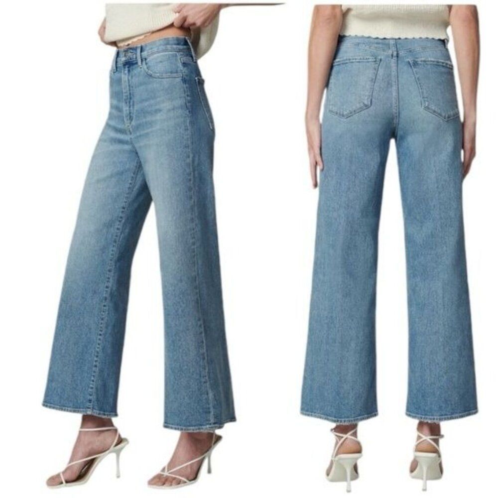 New Joe's The Mia So Sweet High Waist Ankle Wide Leg Jeans in Blue Size 32